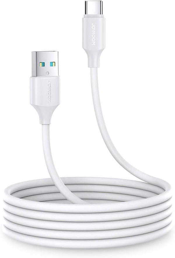 Joyroom USB A to C 3A Fast Charging Data Cable White 1m Model S Uc027A9 for Charging Adapter