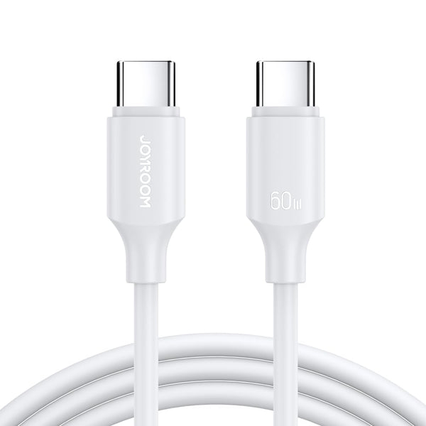 Joyroom 60W Type C to Type C Fast Charging Data Cable 1m White S CC060A9 for Smartphone