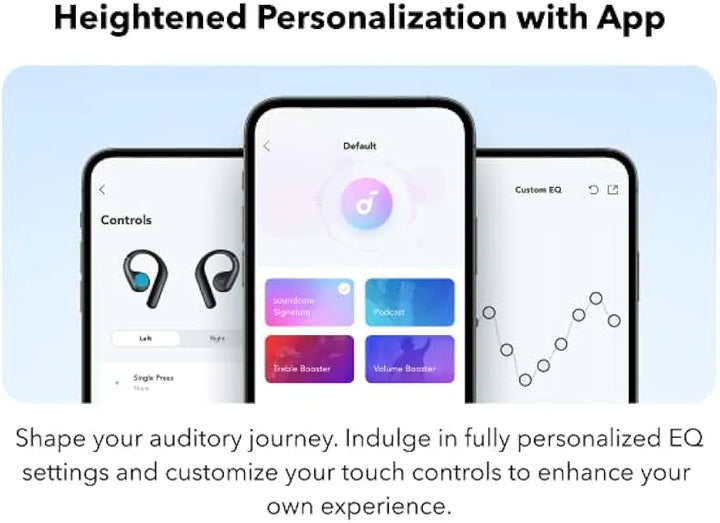 Anker Soundcore , AeroFit Open-Ear Headphones, Ultra Comfort, Snug Fit, Ergonomic Ear Hook, Balanced Sound, IPX7 Waterproof, 42H Playtime, Bluetooth 5.3, App Control, Clear Calls, Wireless Earbuds
