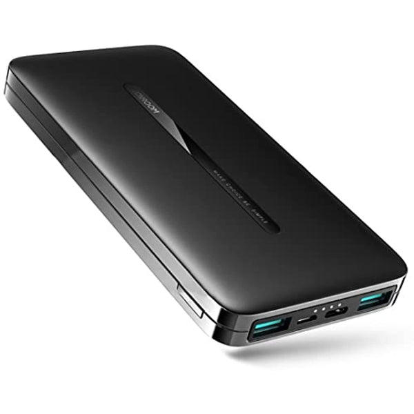 Joyroom JR-T012 10000mAh Portable External Battery Charger Power Bank with Dual Ports Black ABS for Smartphone