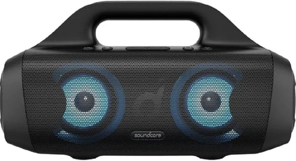 Anker soundcore select pro,outdoor bluetooth speaker with bassup technology,ipx7 waterproof,16h playtime,app,led lights built-in h&le,portable bluetooth speaker for outdoors - 18 months local warranty