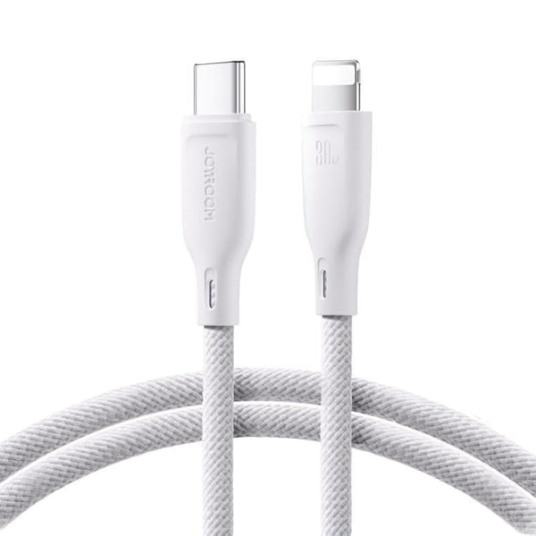 Joyroom SA34-CL3 Multi-Color Series 30W Fast Charging Data Cable (Type-C to Lightning) 1m-White|12 Months Warranty