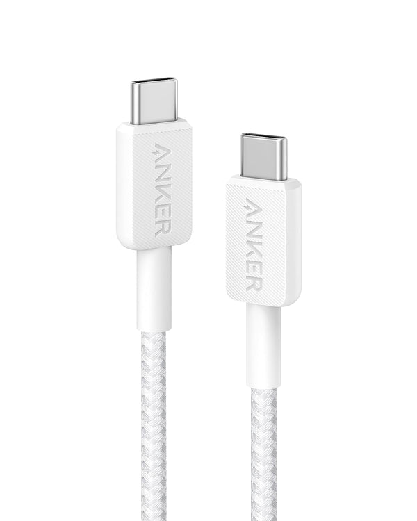 Anker USB-C to 322 Cable, Fast Charging Cord (3 Feet), 60W Power Delivery for Charging Apple MacBook, iPad Pro 2020, Samsung Galaxy, Pixel and More (0.9m, White)