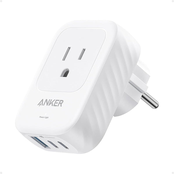 Anker Wall Charger (5-in-1) Model A92A2321, two ports USB-C and one port USC-A, White |Durable For smartphones, airpods and more | Cable Not Included | 18 month warranty by ETISAL anker Egypt