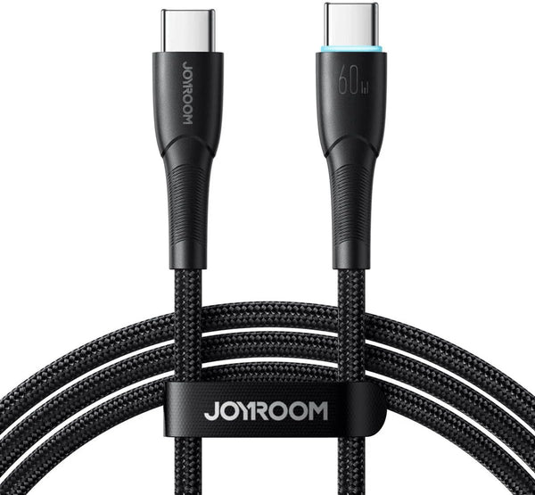 Joyroom SA32-CC3 Starry Series 60W Fast Charging Data Cable (Type-C to Type-C) 1m-Black|12 Months Warranty