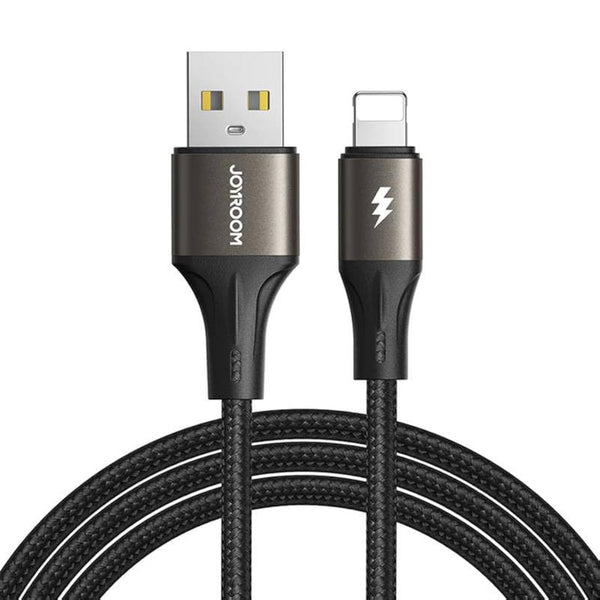 Joyroom Light-Speed Series 3A Fast Charging Data Cable USB-A to Lightning 1.2m Black SA25-AL3 Smartphone Tablet Laptop