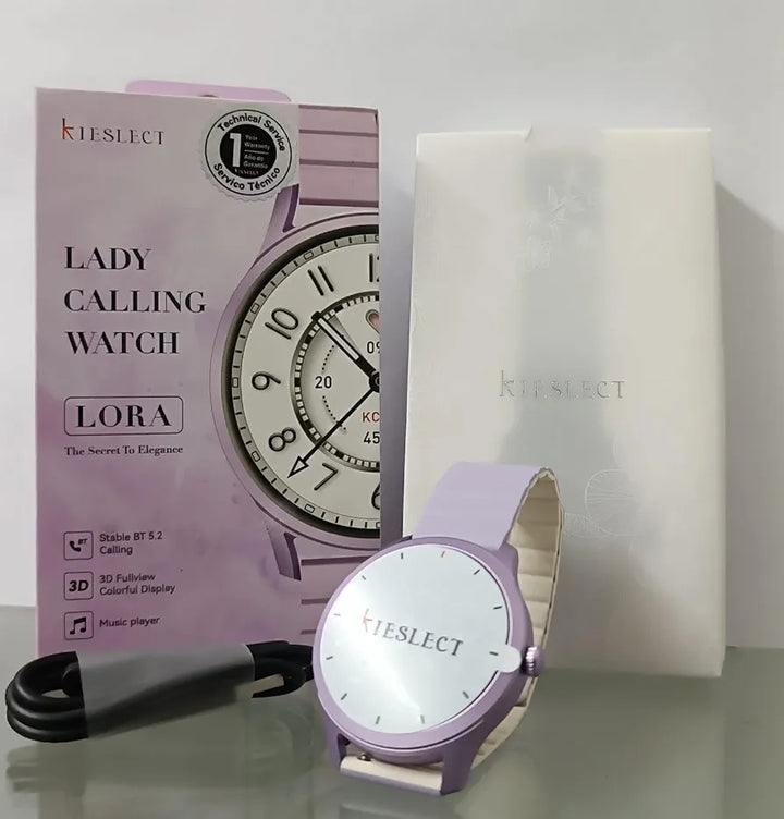 Kieslect Lady Calling Lora Smartwatch: Stay Connected and Stylish, Make and Receive Calls Directly from Your Wrist, Smart Watches for Women . 