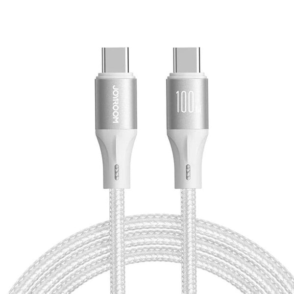 Joyroom SA25-CC5 Lightspeed Series 100W Fast Charging Data Cable Type C to 1.2m - White, Smartphone, Tablet, Laptop