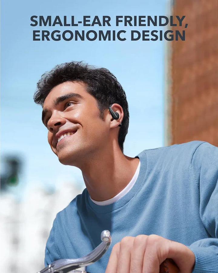 Anker Soundcore , AeroFit Open-Ear Headphones, Ultra Comfort, Snug Fit, Ergonomic Ear Hook, Balanced Sound, IPX7 Waterproof, 42H Playtime, Bluetooth 5.3, App Control, Clear Calls, Wireless Earbuds