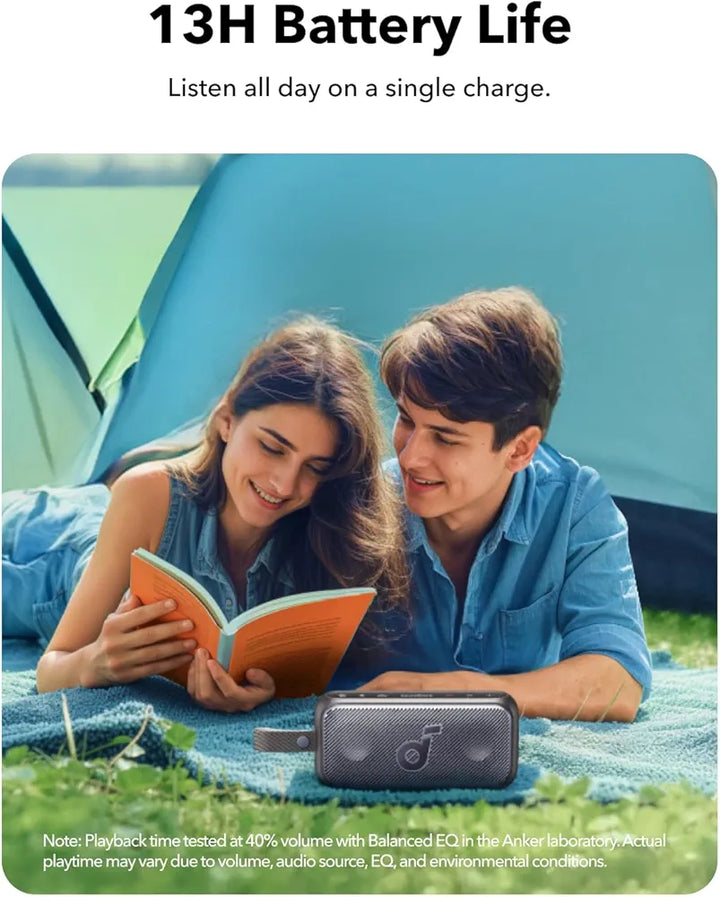 Anker Soundcore Motion 300 Wireless Hi-Res Portable Speaker with BassUp, Bluetooth with SmartTune Technology, 30W Stereo Sound, 13H Playback, and IPX7 Waterproof, for Backyard, Camping, and Hiking