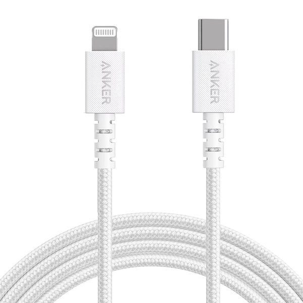 Fast Charging Cable - Anker PowerLine Select+ USB-C to Lightning 6ft Certified - Apple Nylon Fast Charging Cable for iPhone 14 Pro 13 12 11 x S R 8 Plus Charger Not Included