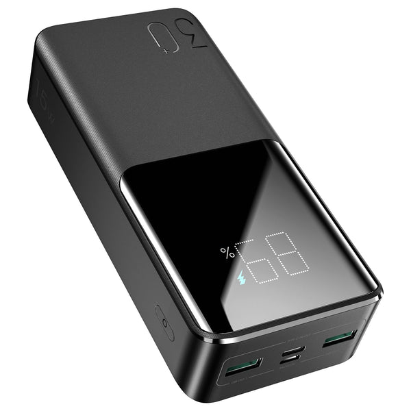 Joyroom JR-T015 15W 30000mAh Power Bank Charger - Black