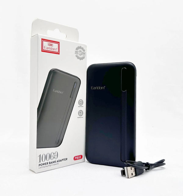 EARLDOM ET-PB55 10000MAH POWER BANK - BLACK