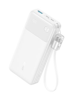 20000 MAH POWER BANK, 30W, 2 PORTS - A1384H21 WHITE