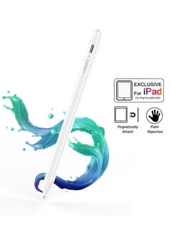 Earldom ET-P4 Stylus Magnetic Pencil Alternative Pen - Palm Rejection For iPad And Phone - White